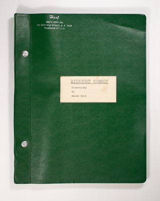 Lot 5130 - Script from Midnight Cowboy, inscribed by Waldo Salt
