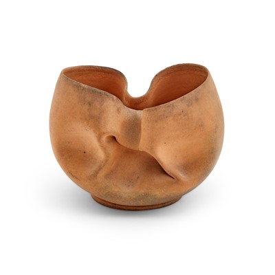 Lot 525 - George Ohr Terracotta Vessel