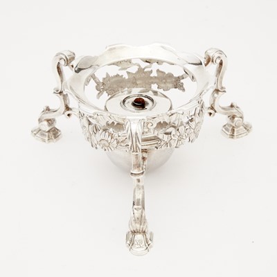 Lot 160 - George II Sterling Silver Kettle-on-Stand