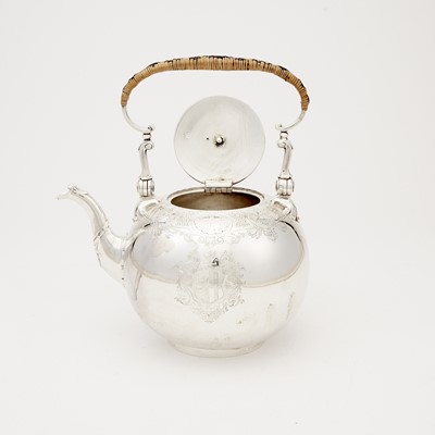 Lot 160 - George II Sterling Silver Kettle-on-Stand