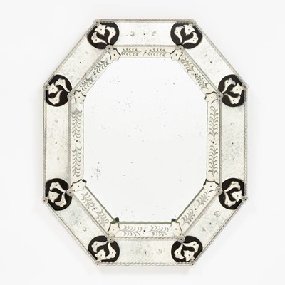 Lot 132 - Venetian Style Border Glass Mirror