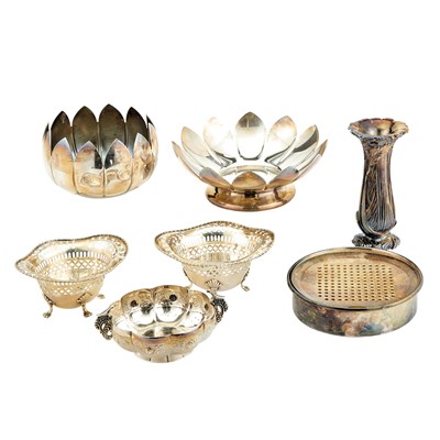 Lot 183 - Group of Silver Plated Table Articles