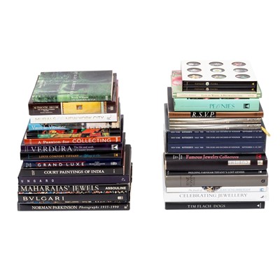 Lot 184 - A large group of books on the arts, interior design, antiques, jewelry, fashion and more