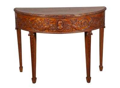 Lot 655 - Continental Neoclassical Walnut Console