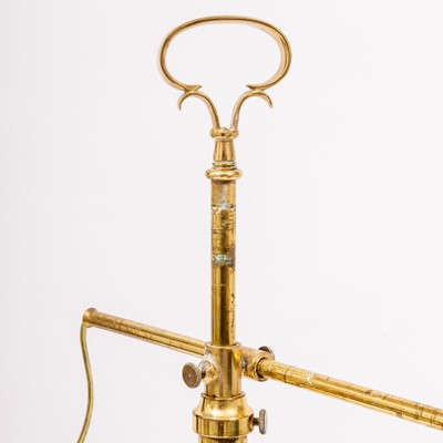 Lot 363 - Group of Three Brass Floor Lamps