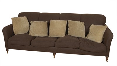 Lot 148 - Victorian Style Upholstered Four-Cushion Sofa