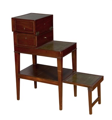 Lot 99 - George III Mahogany Metamorphic Library Steps / Table