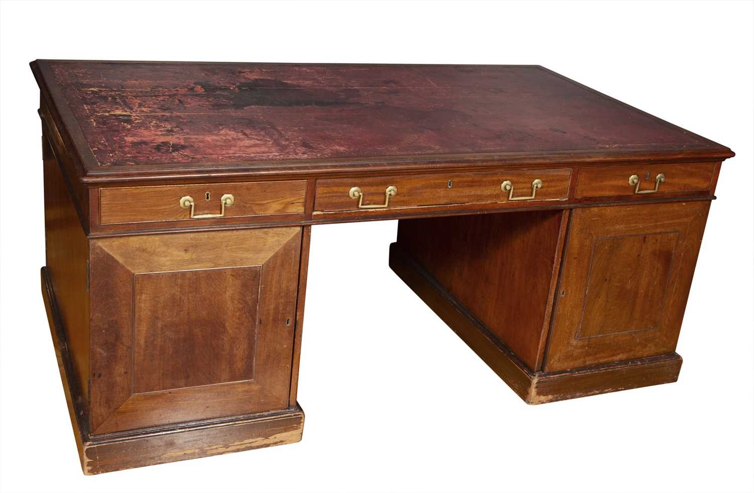 Lot 218 - Victorian Mahogany Pedestal Desk