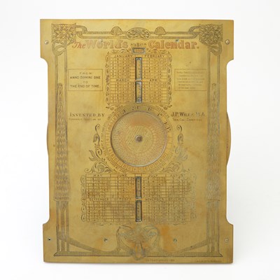 Lot 40 - Victorian Brass Perpetual World's Calendar