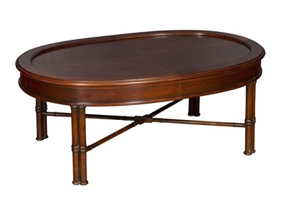 Lot 124 - Mahogany Oval Low Table
