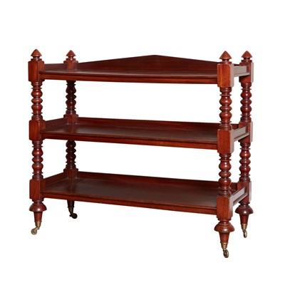Lot 188 - Victorian Mahogany Three-Tier Serving Cart