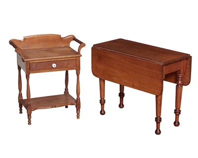 Lot 44 - Walnut Diminutive Drop Leaf Table