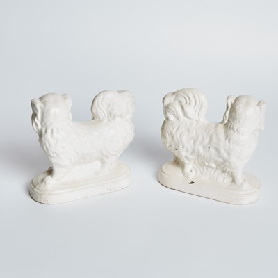 Lot 22 - Pair of Staffordshire Pottery Standing Spaniels