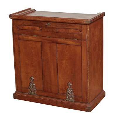 Lot 1 - Victorian Brass-Mounted Mahogany Fall-Front "Campaign" Desk
