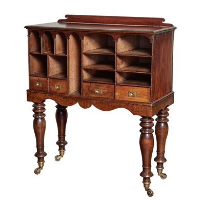 Lot 91 - Victorian Mahogany Open Desk on Stand
