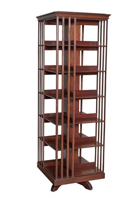 Lot 36 - Walnut Revolving Book Stand