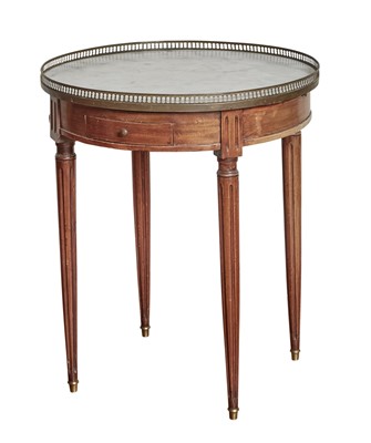 Lot 220 - Louis XVI Style Brass-Mounted Mahogany Bouillotte Table