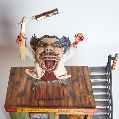 Lot 284 - An artist's three-dimensional caricature of Sweeney Todd characters
