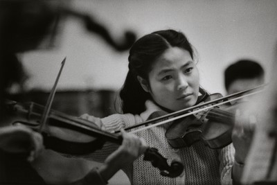 Lot 3112 - W. Eugene Smith. Violinist from the Hitachi Symphony