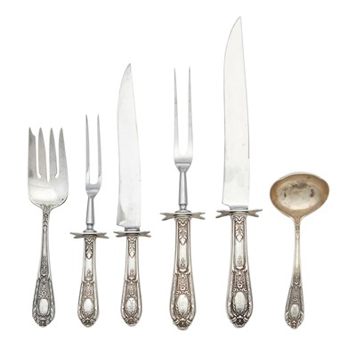 Lot 133 - International Silver Co. Sterling Silver "Fontaine" Pattern Flatware Service