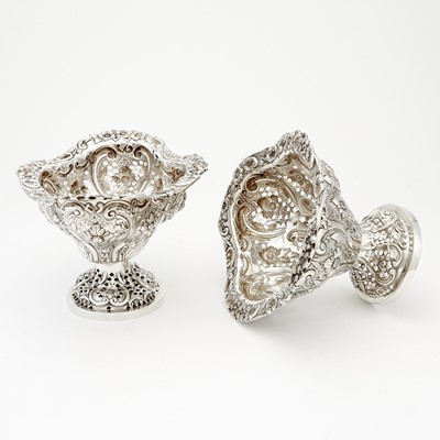 Lot 183 - Victorian Sterling Silver Three Piece Garniture Suite