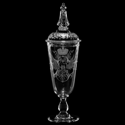 Lot 48 - Russian Glass Pokal