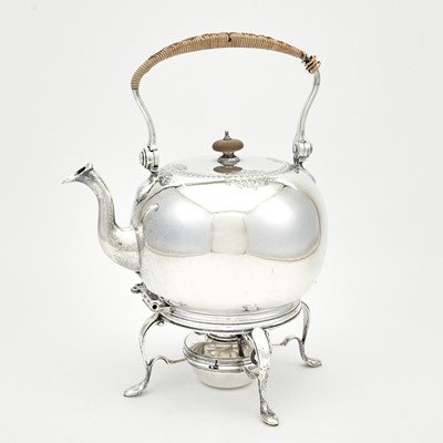 Lot 188 - George V Sterling Silver Kettle on Stand
