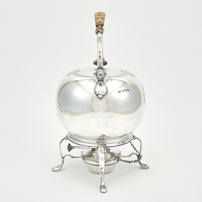 Lot 188 - George V Sterling Silver Kettle on Stand
