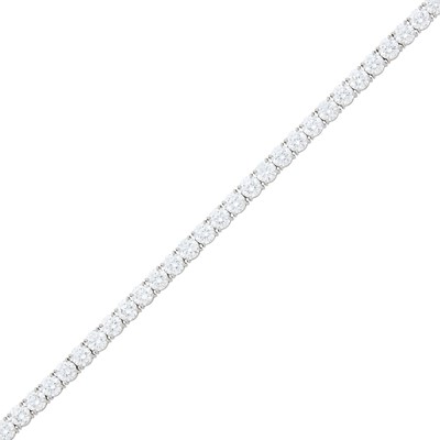 Lot 308 - Platinum and Diamond Bracelet