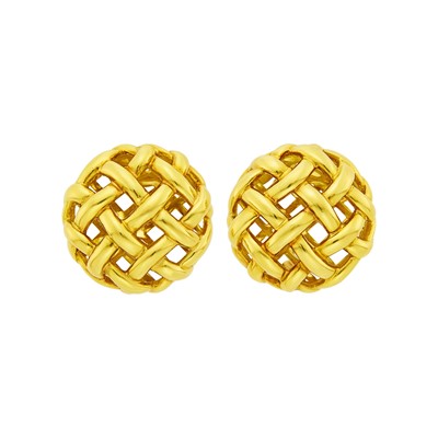 Lot 25 - Chantecler Capri Pair of Gold Earrings