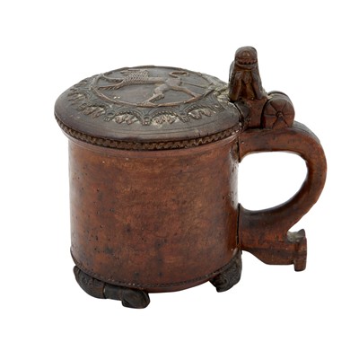 Lot 491 - Norwegian Burr Birch Peg Tankard