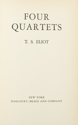 Lot 256 - Two volumes of T.S. Eliot poems annotated by Stephen Sondheim