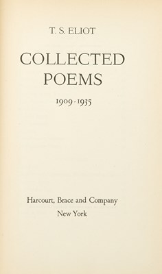 Lot 256 - Two volumes of T.S. Eliot poems annotated by Stephen Sondheim