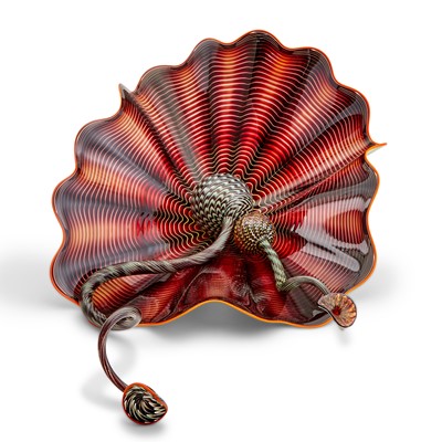 Lot 626 - Dale Chihuly Blown Glass Three-Piece Persian Set