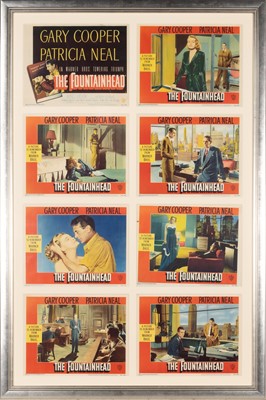Lot 5073 - Set of lobby cards and foreign posters for The Fountainhead