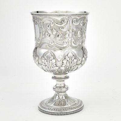Lot 174 - George III Sterling Silver Oversized Goblet