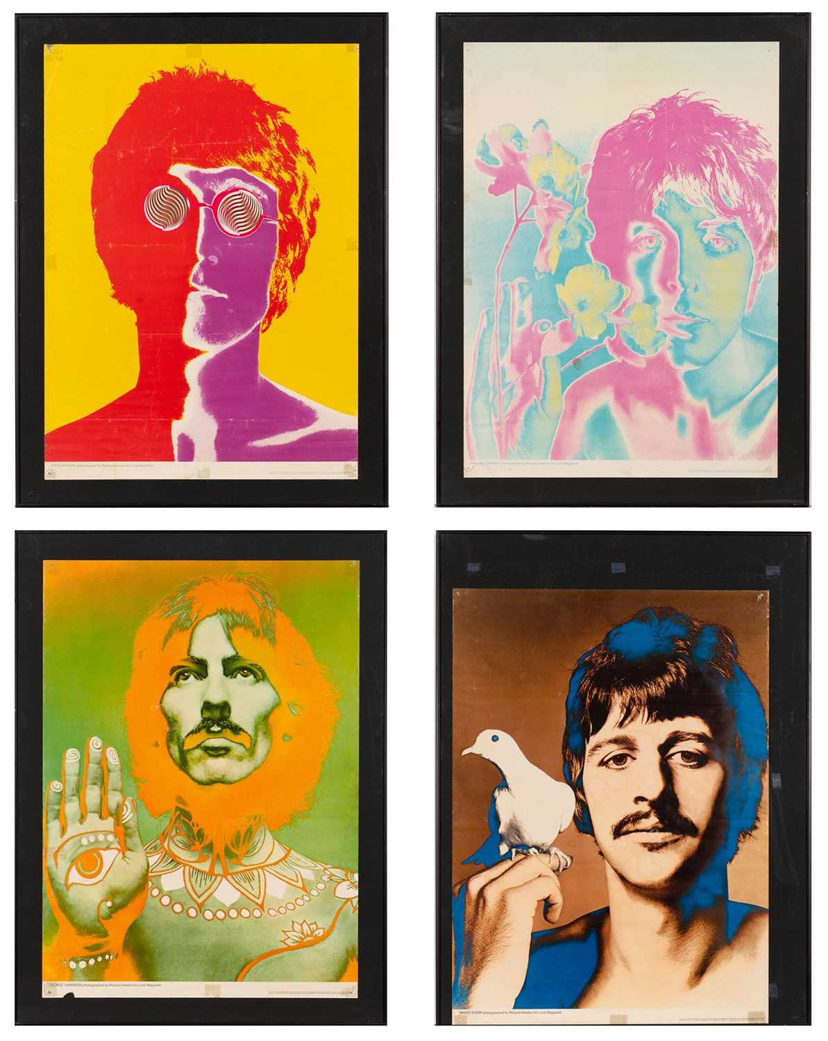 Lot 5039 - Richard Avedon's psychedelic posters of the Beatles