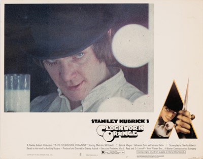Lot 5128 - Poster and lobby cards for Stanley Kubrick's A Clockwork Orange