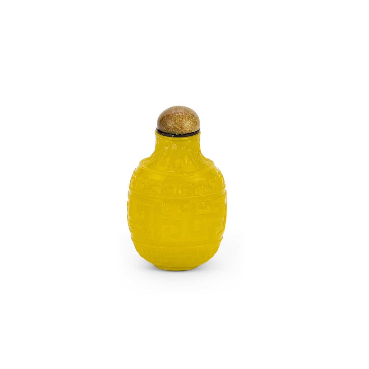 Lot 15 - A Chinese Yellow Peking Glass Snuff Bottle