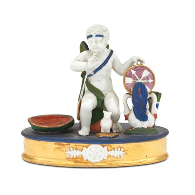 Lot 249 - Continental Porcelain Figure of Cupid
