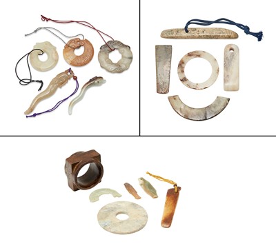 Lot 433 - A Group of Chinese Archaistic Jade Articles