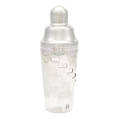 Lot 163 - Napier Novelty Silver Plated "Dial-a-Drink" Cocktail Shaker