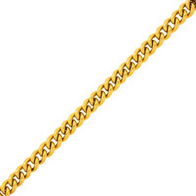 Lot 20 - High Karat Gold Curb Link Bracelet