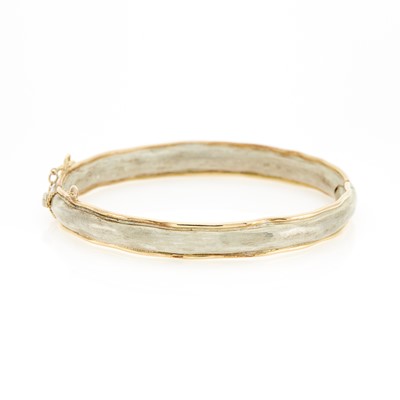 Lot 1205 - H. Stern Silver and Gold Bangle Bracelet