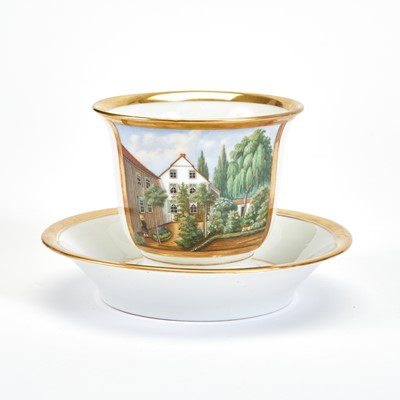 Lot 467 - Paris Porcelain Teacup and Saucer