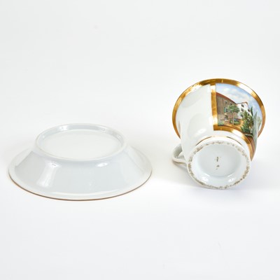 Lot 467 - Paris Porcelain Teacup and Saucer