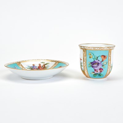 Lot 447 - Meissen Porcelain Cup and Saucer