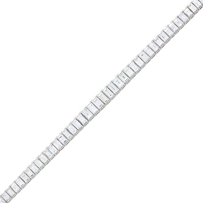 Lot 264 - Platinum and Diamond Bracelet