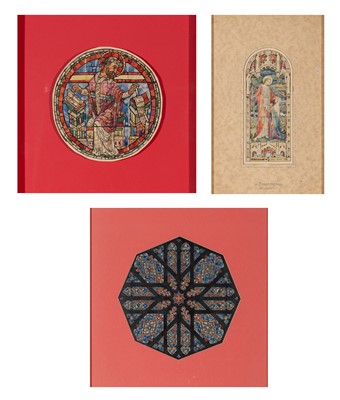 Lot 433 - Watercolor on Paper Design for an Ecclesiastical  Stained Glass Figural Window