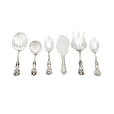 Lot 469 - Six Reed & Barton Sterling Silver "Francis I" Pattern Serving Utensils
